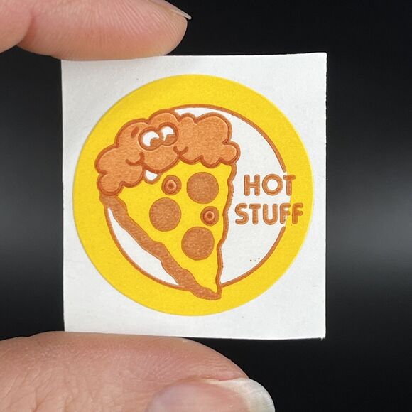 VTG TREND MATTE Scratch and Sniff Stinky Stickers PIZZA, Hot Stuff Lot of 11 - Picture 4 of 6